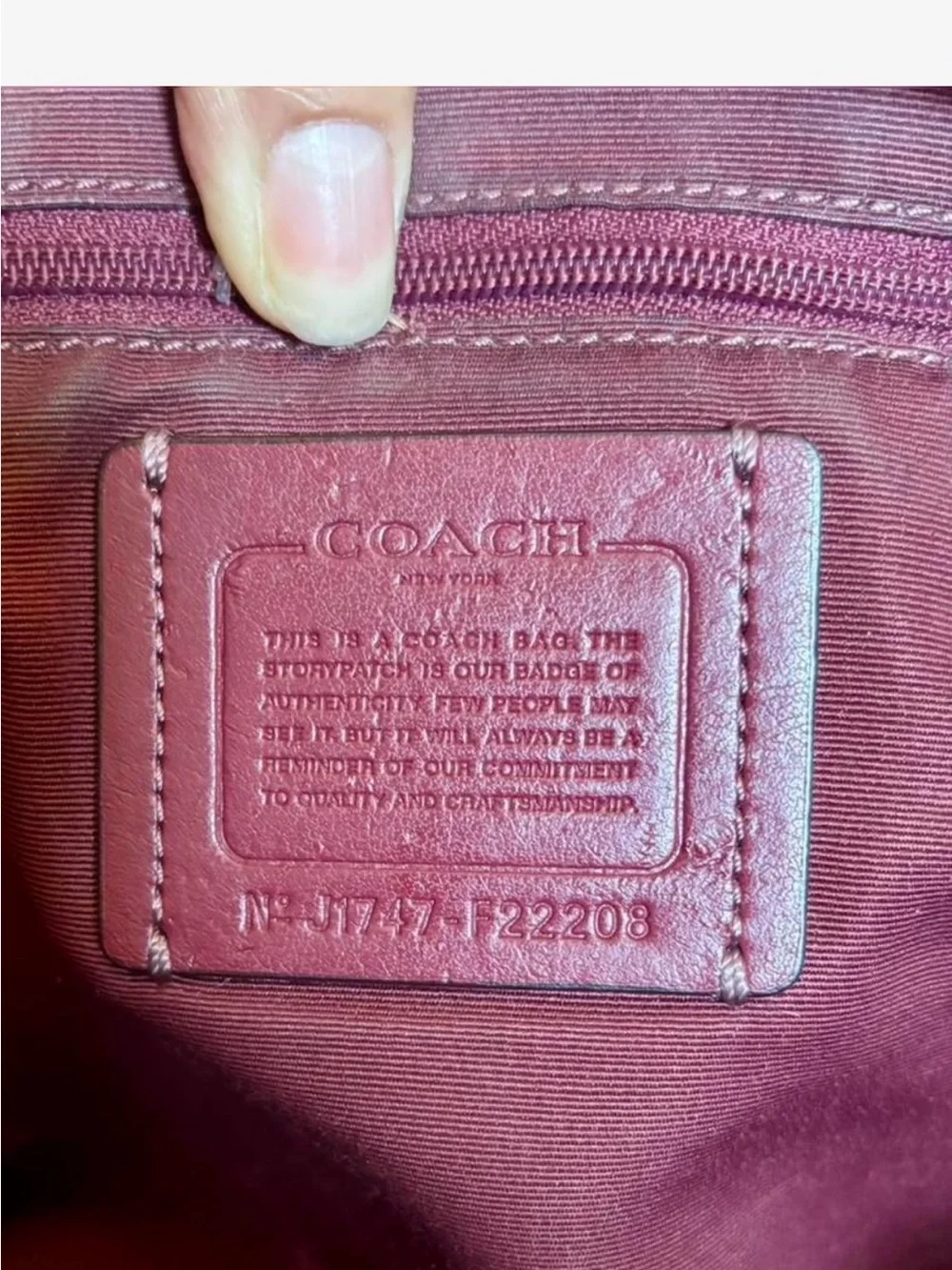 Coach Ava Chain Tote | Metallic Cherry / burgundy
